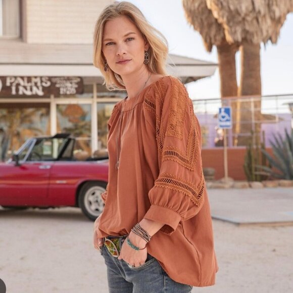 Sundance Amelie Daylight Top Rust Size XS - Picture 1 of 11